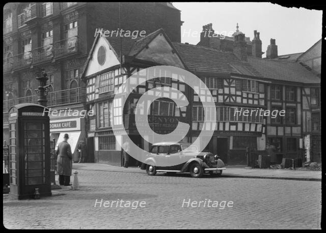 Old Wellington Inn, Old Shambles, Manchester, 1942. Creator: George Bernard Wood.