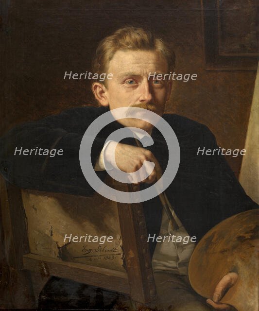 The Painter Hippolyte Van Soom, 1883. Creator: Eugene Siberdt.