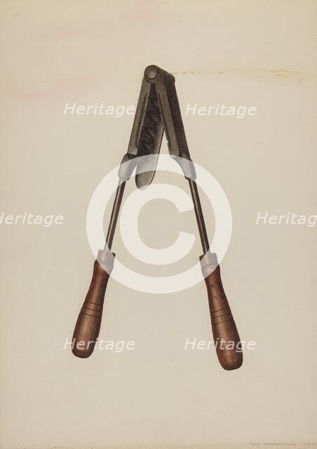 Bullet Mold, 1942. Creator: Fred Hassebrock.