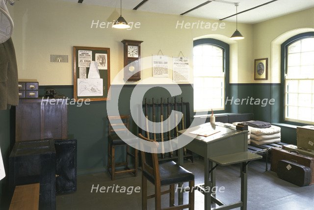 World War I guardrooms at Pendennis Castle, Cornwall, 1997. Artist: N Corrie