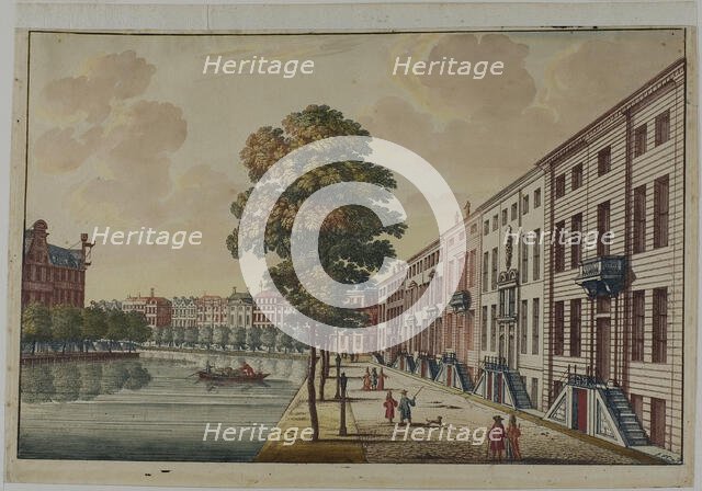 View of the Golden Bend on the Herengracht Canal, Amsterdam, c. 1694. Creator: Jan van Call.