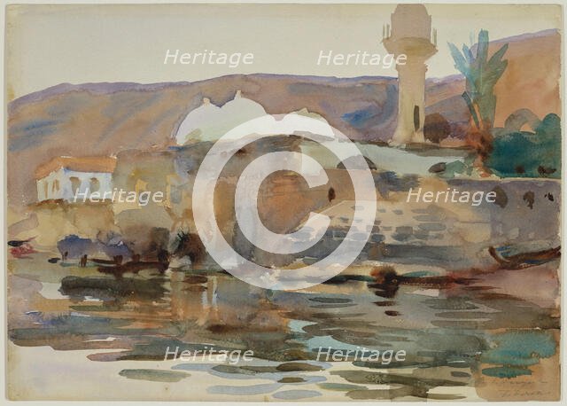 Tiberias, between late 1905 and early 1906. Creator: John Singer Sargent.