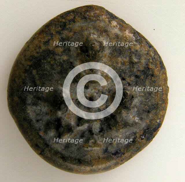 Balance Weight with Christ Blessing Two Eparchs or Emperors, Byzantine, 4th-5th century. Creator: Unknown.