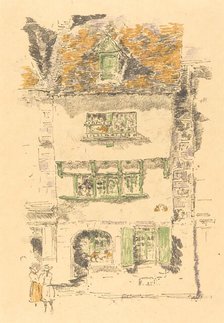 Yellow House, Lannion, 1893. Creator: James Abbott McNeill Whistler.
