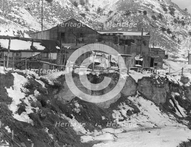 Blue Blaze mine, coal town, company houses, Consumers, near Price, Utah, 1936. Creator: Dorothea Lange.
