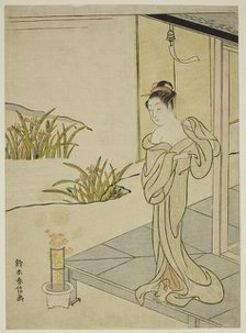 Summer, from the series "New Versions of Flowers of the Four Seasons (Shinpan furyu shik..., c1767. Creator: Suzuki Harunobu.