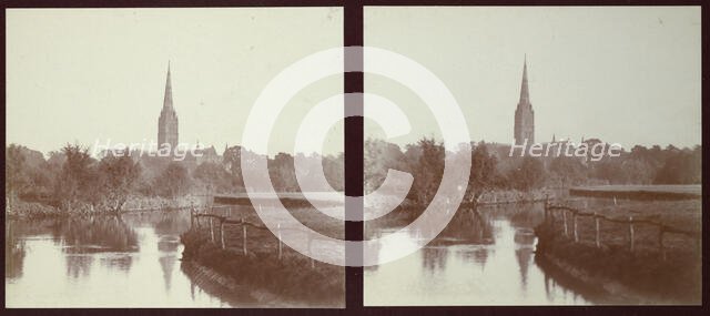 Salisbury Cathedral, Salisbury, Wiltshire, Wiltshire, 1913. Creator: Walter Edward Zehetmayr.