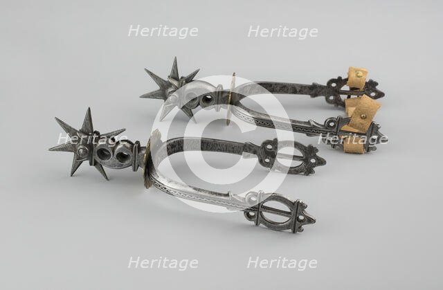 Pair of Spurs, France, 19th century. Creator: Unknown.
