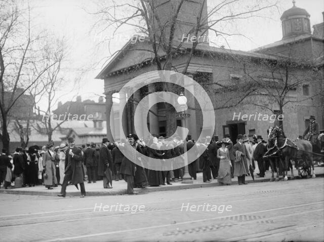 Easter Crowds; St. John's, 1911. Creator: Harris & Ewing.