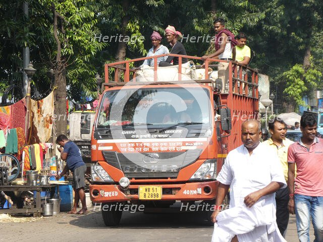 Eicher truck, West Bengal India, 2019. Creator: Unknown.