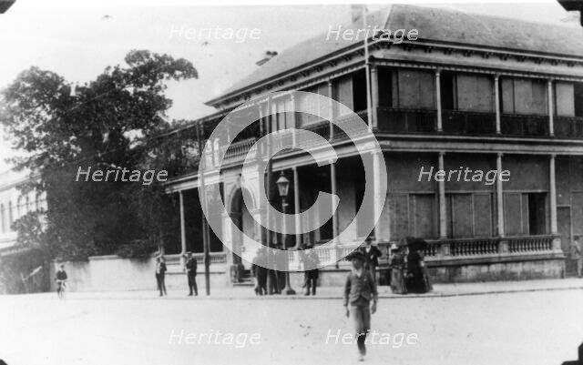 Bank of New South Wales on the corner of Queen and George Streets Brisbane, c1888. Creator: Unknown.