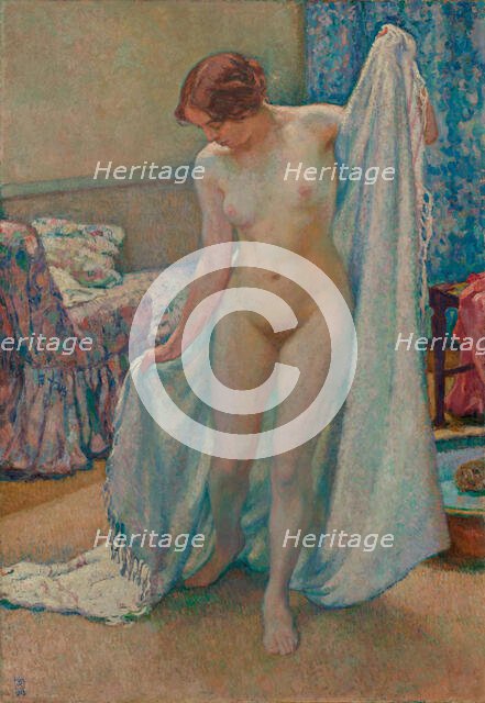 Le Tub, 1913. Creator: Rysselberghe; Théo van (1862-1926).