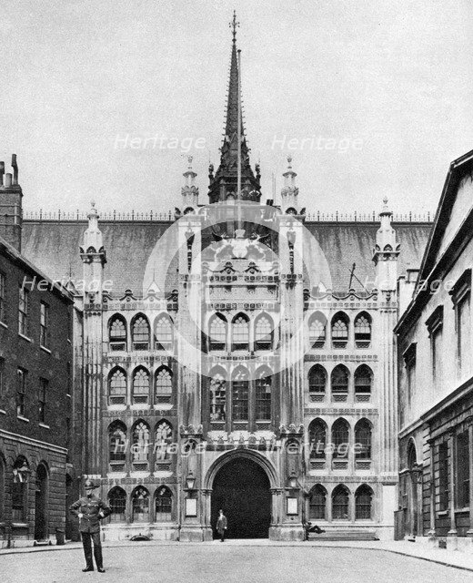 Gateway of the Guildhall, London, 1926-1927.Artist: McLeish