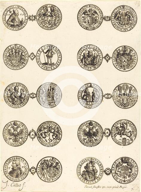 Coins [plate 7]. Creator: Jacques Callot.