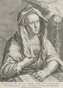 Sibylla Cimmeria, 1617. Creator: Crispin van de Passe II.
