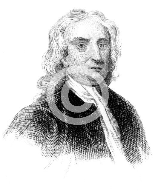 Sir Isaac Newton, English physicist, mathematician and astronomer, (c1850) Artist: Unknown