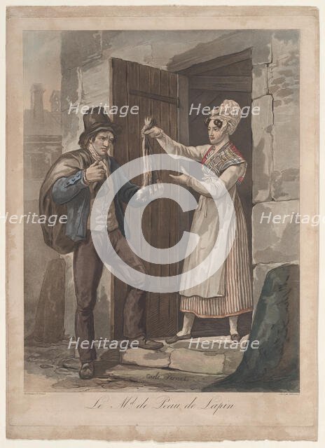 Le Md. de Peau de Lapin, 1775-1832. Creator: Philibert Louis Debucourt.