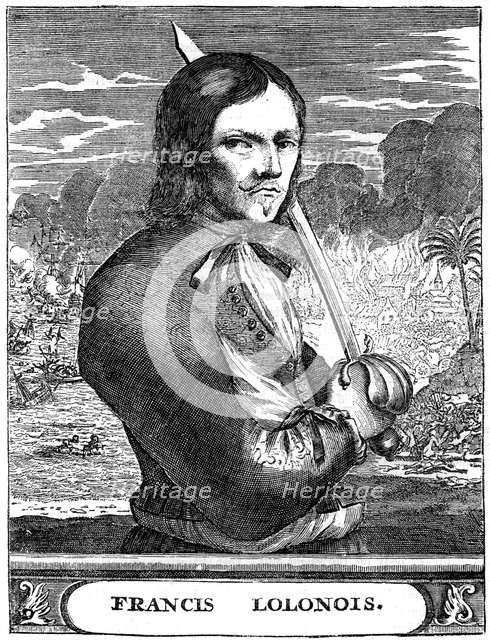 Francois l'Ollonois, 17th century French buccaneer, c1880. Artist: Unknown
