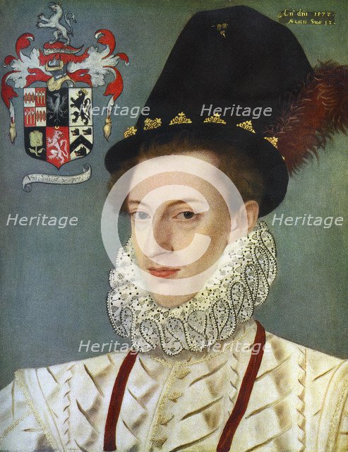 Sir Edward Hoby, (1560-1617). Artist: Unknown