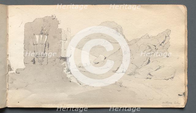 Sketchbook: "Ruin", 1814. Creator: Samuel Prout (British, 1783-1852).