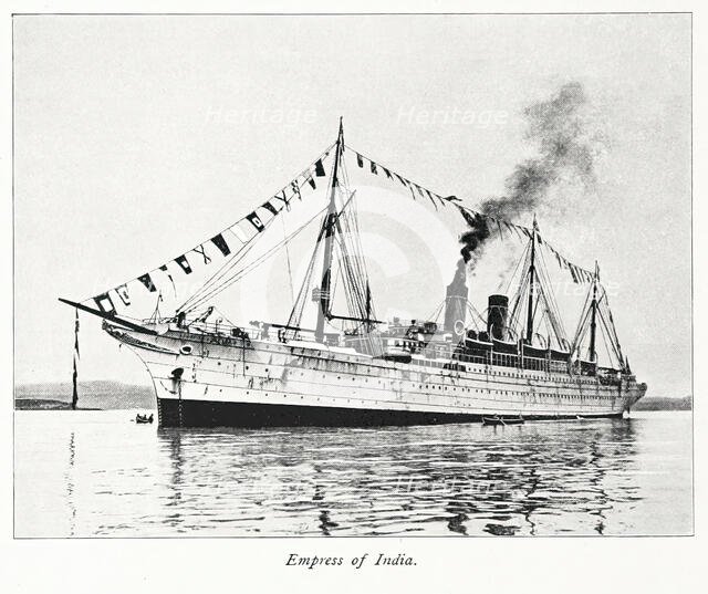 Empress of India, 1893.  Creator: Unknown.