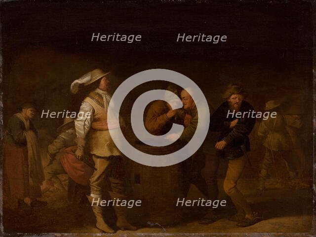 Soldiers divide their Booty, 1630. Creator: Pieter Jansz. Quast.