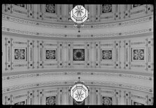Ceiling of Victoria Hall, Town Hall, Victoria Square, Leeds, West Yorkshire, c1955-c1980. Creator: Ursula Clark.