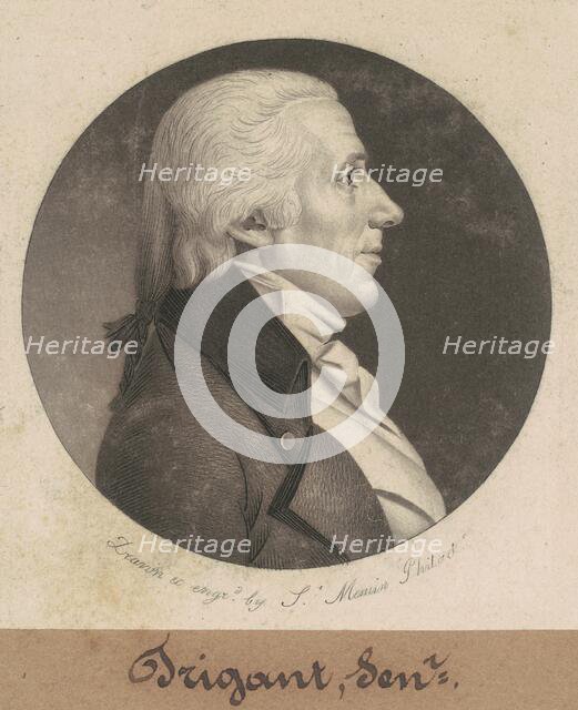 Trigant, Sr., 1801. Creator: Charles Balthazar Julien Févret de Saint-Mémin.