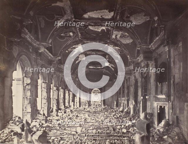 Grande Salle du Conseil d'Etat, May 1871. Creator: Charles Soulier.