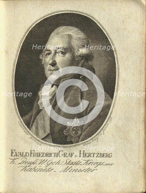 Portrait of Ewald Friedrich Graf von Hertzberg (1725-1795), 1794.