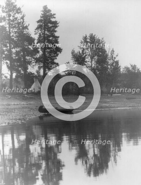 Kutenai camp [Curtis's camp], c1910. Creator: Edward Sheriff Curtis.