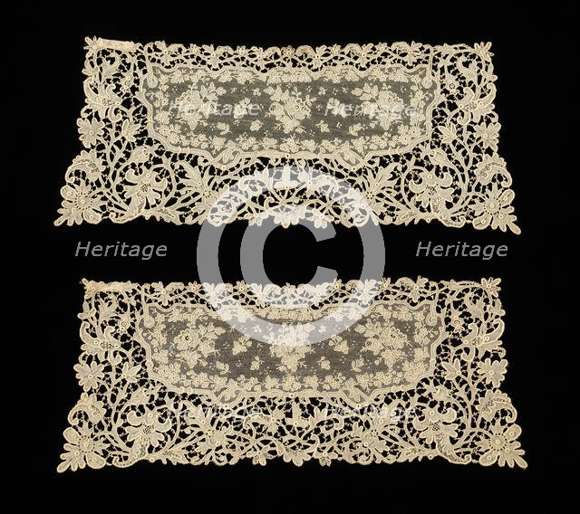 Cuffs, probably Belgian, ca. 1890. Creator: Unknown.