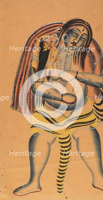 Shiva Carries the Corpse of Sati, ca. 1865-75. Creator: Unknown.