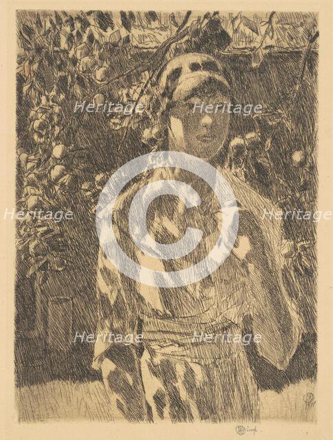 Helen Burke, 1917. Creator: Frederick Childe Hassam.