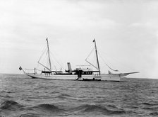 The steam yacht 'Beg Hir', 1914. Creator: Kirk & Sons of Cowes.