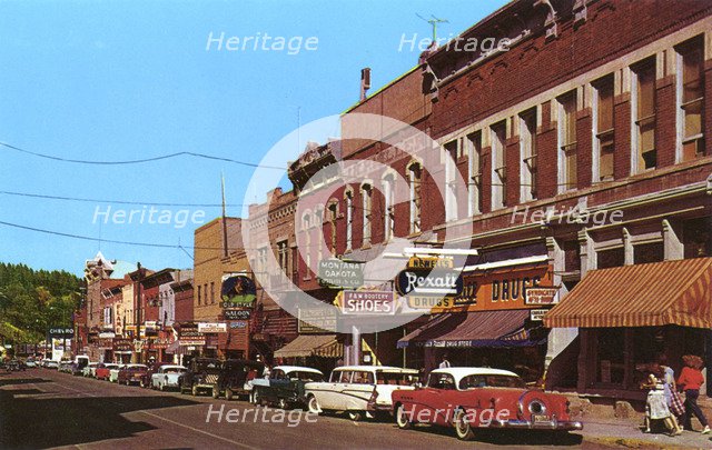 Main Street, Deadwood, South Dakota, USA, 1959. Artist: Unknown