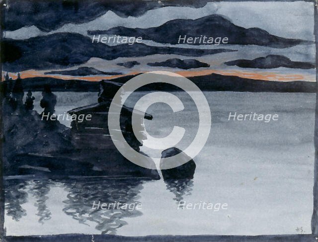 Evening, c1900. Creator: Hugo Simberg.