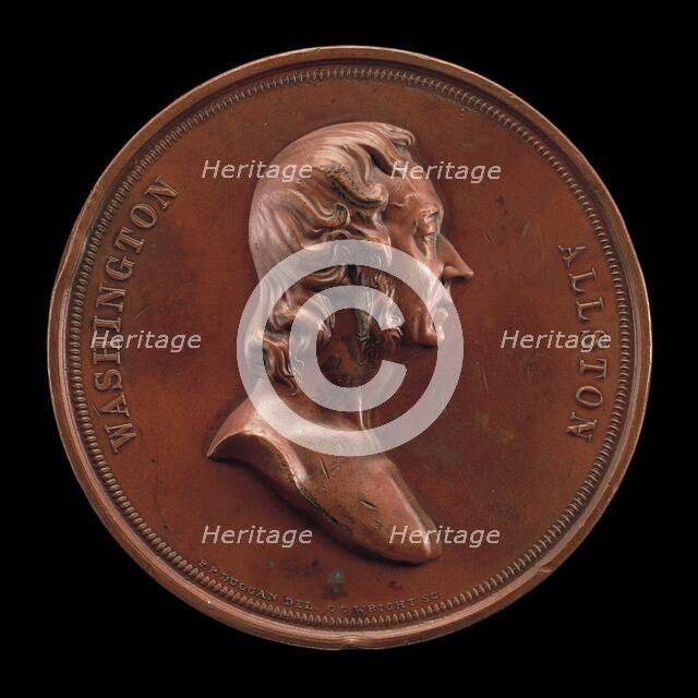 Washington Allston, 1779-1843, Painter [obverse], 1847. Creator: Charles Cushing Wright.
