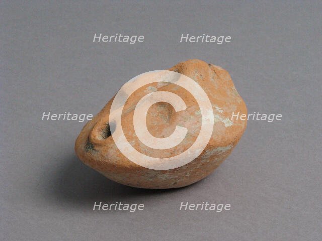 Oil Lamp, Coptic, 4th-7th century. Creator: Unknown.