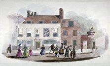 A coffee house and the King's Arms Tavern in Kensington, London, 1832. Artist: Anon