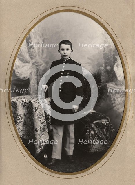 Teenage Boy in Uniform, late 19th cent - early 20th cent. Creator: IV Bulatov.