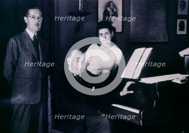 Manuel Blancafort de Roselló (1897-1987),  Catalan composer, together with Ricard Viñes i Roda an…