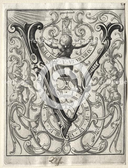 New ABC Booklet: V, 1627. Creator: Lucas Kilian (German, 1579-1637).