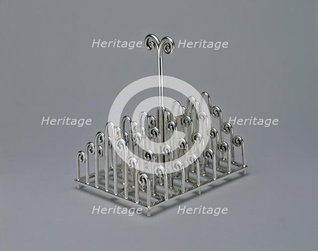 Toast Rack, Sheffield, c. 1880. Creator: Christopher Dresser.