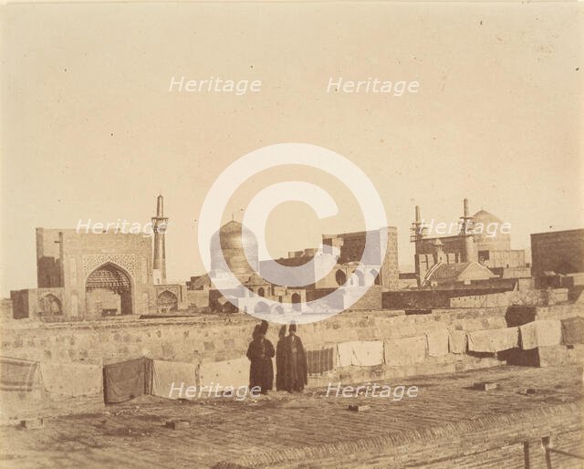 [A General View of MESHED from the roof of a hamam.], 1840s-60s. Creator: Possibly by Luigi Pesce.