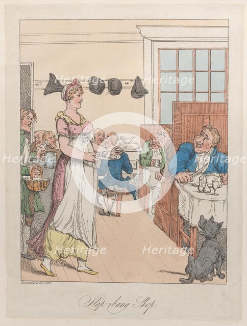 Slap-Bang Shop, 1815., 1815. Creator: Thomas Rowlandson.