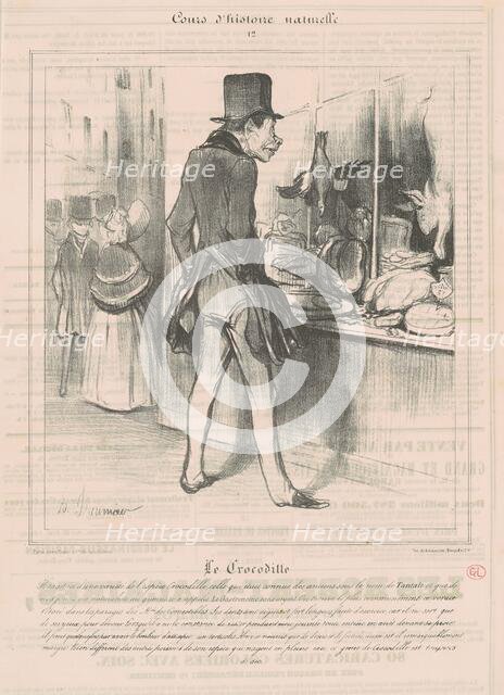 Le Crocodile, 19th century. Creator: Honore Daumier.