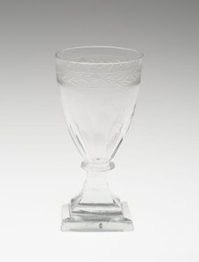 Dwarf Ale Glass, England, 1750/1850. Creator: Unknown.