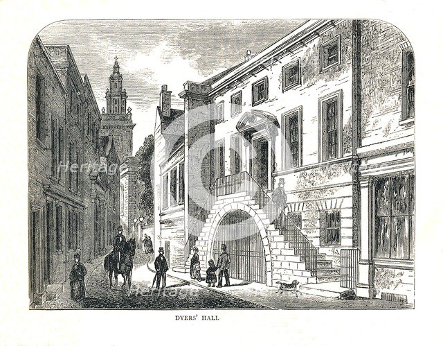 Dyers' Hall, College Street,as Rebuilt 1857. Artist: Walter Thornbury
