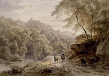 Woodland and River Scene, 19th century. Creator: Unknown.